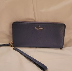 Kate Spade Jackson Slim Continental Wallet, NWT, Cornflower Blue